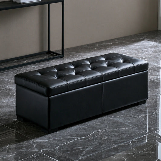 Schmale schwarze Sitzbank, mit klarer Formgebung, Farbe: schwarz