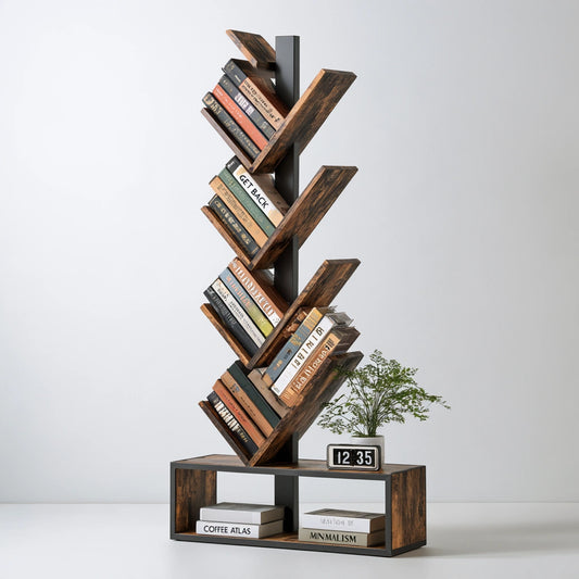 Bücherregal, mit klarer Formgebung, Farbe: grau