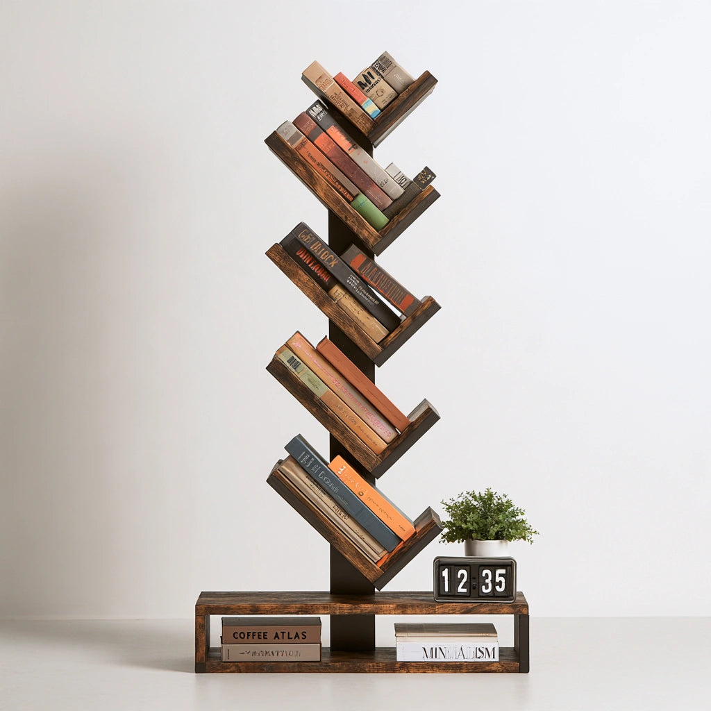 Bücherregal, mit klarer Formgebung, Farbe: grau