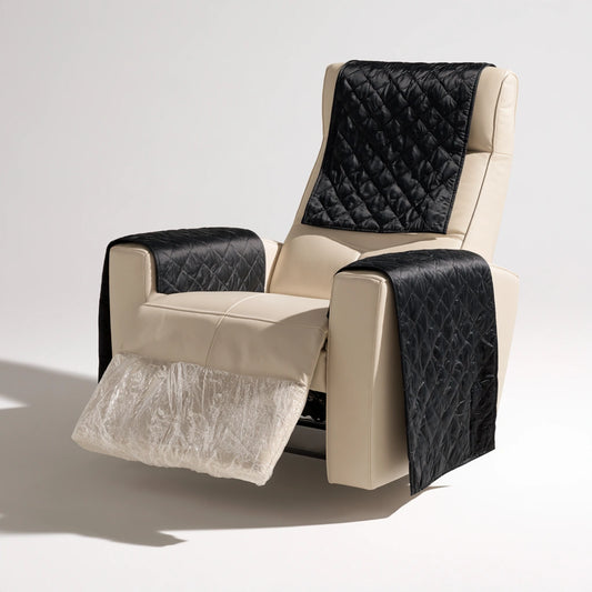 Gepolsterter Relaxsessel, mit Lederbezug, Farbe: creme